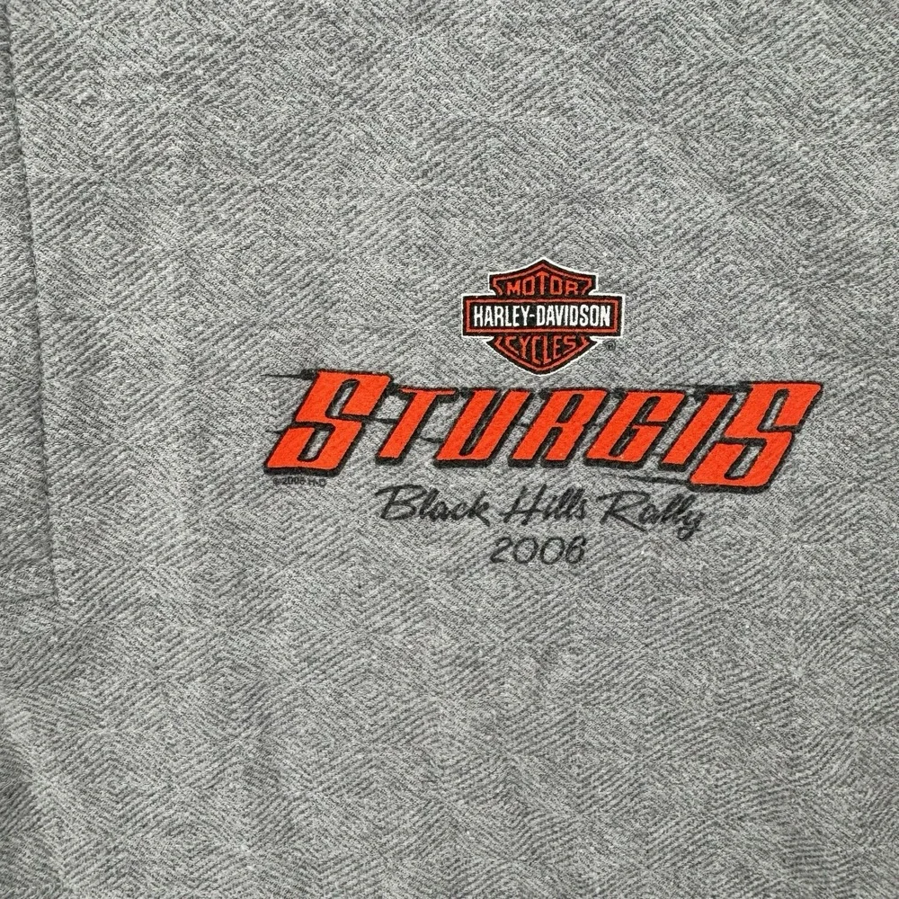 Vintage Harley Davidson Polo Shirt Mens Large Sturgis Black Hills Rally‎ 2006